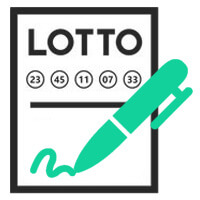 Sign lotto ticket