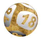 lottery ball with historical pattern